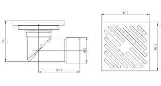 Душевой трап Raglo R606.10 хром